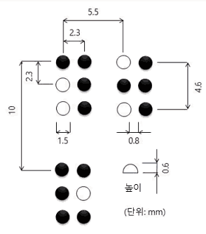 점자 규격 도움말 이미지